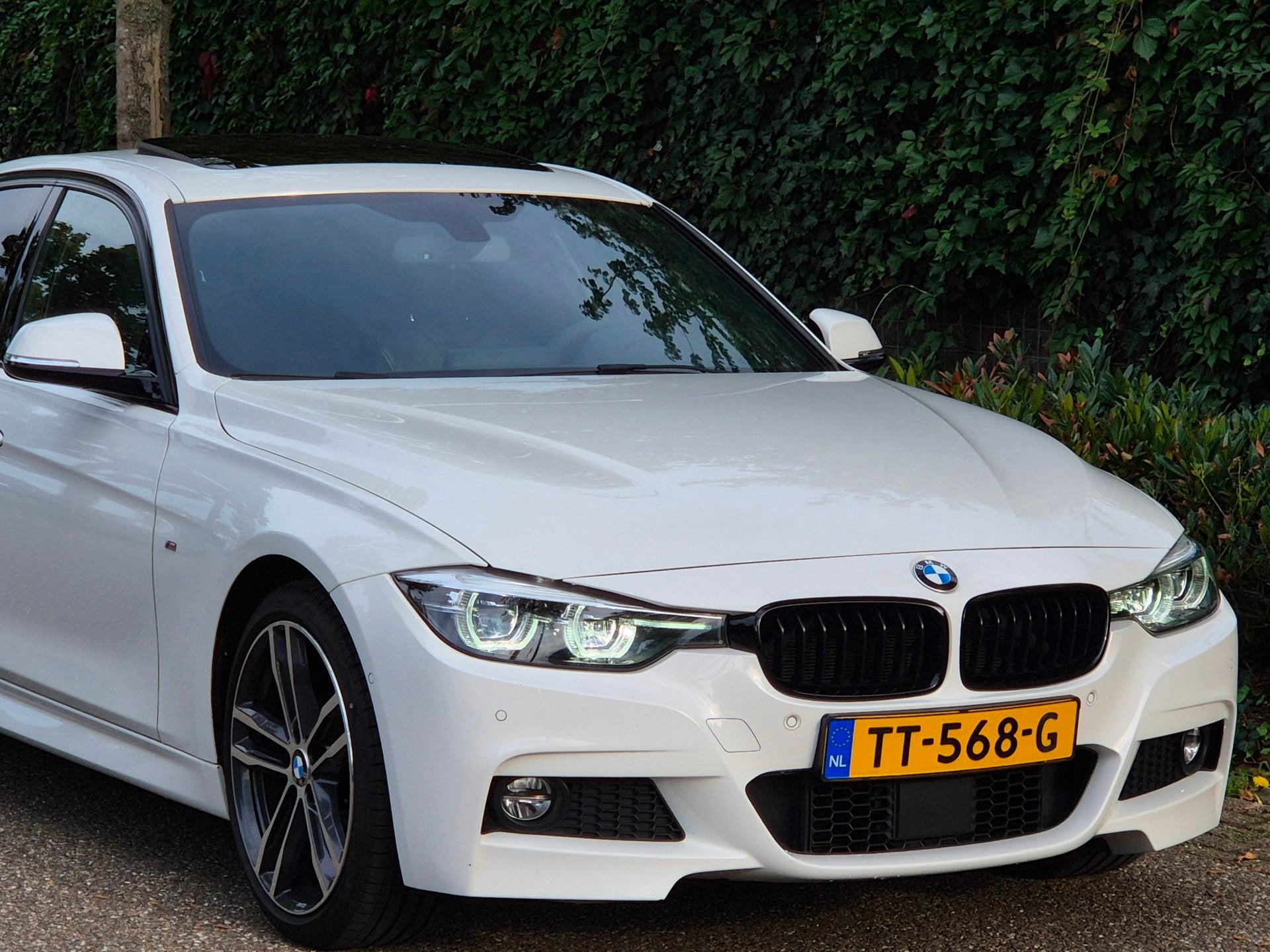 BMW 3-serie 320i F30 M Sport Ed Shadow Executive H&K Apple C, Automaat, Achterwielaandrijving, 4 cilinders, Wit