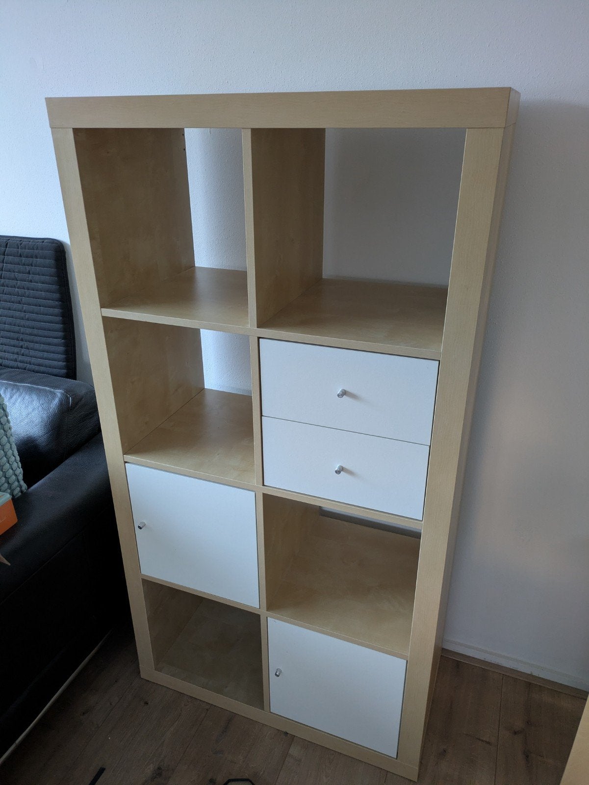 IKEA Kallax Kast met 8 vakken en lades/deurtjes, Ophalen, Gebruikt