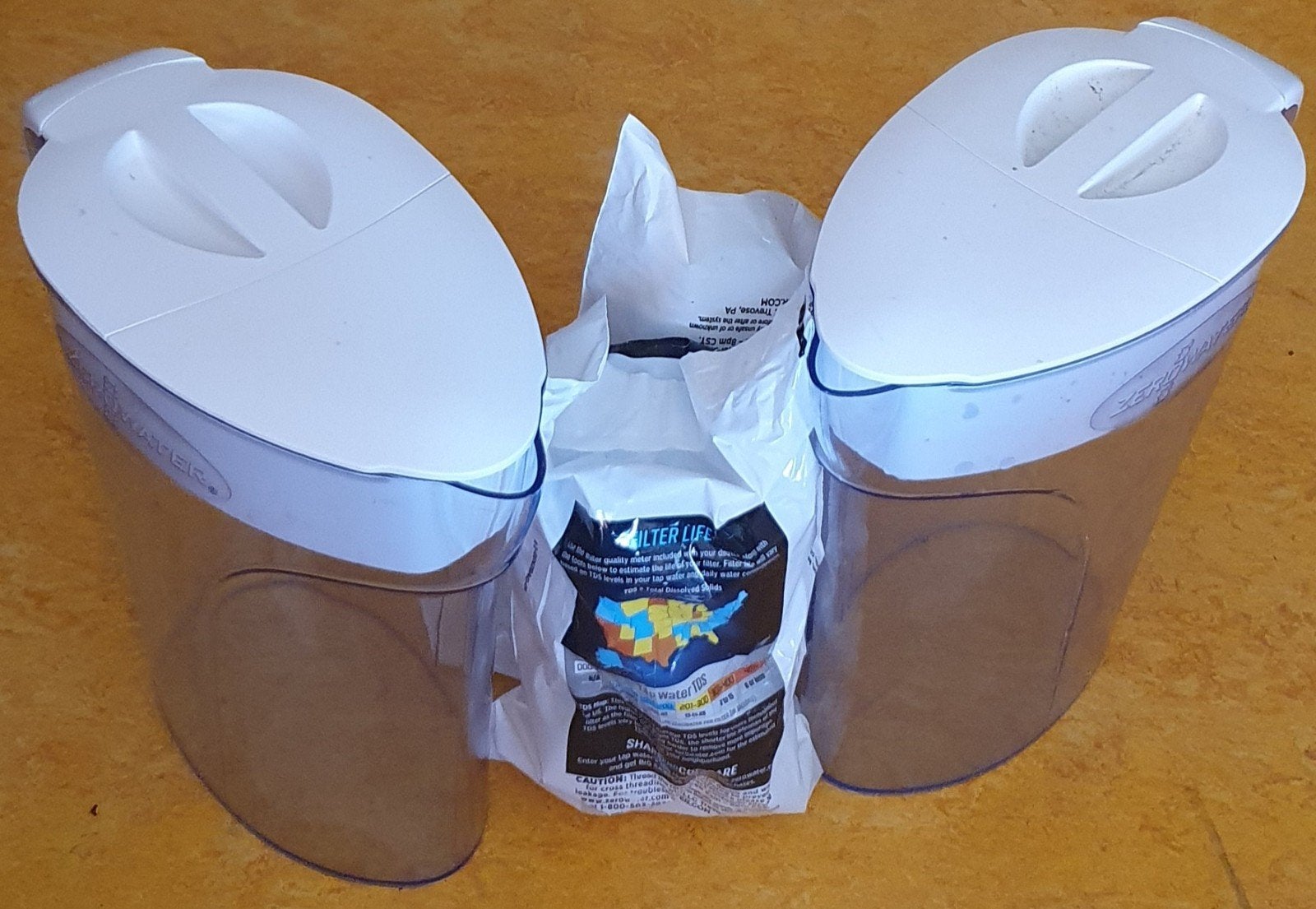 ZeroWater waterfilterkan met filter, 2 stuks, Ophalen, Zo goed als nieuw