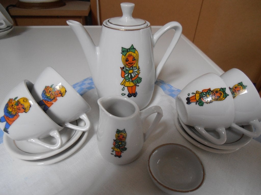 Vintage kinderserviesje (3), Antiek en Kunst, Ophalen of Verzenden