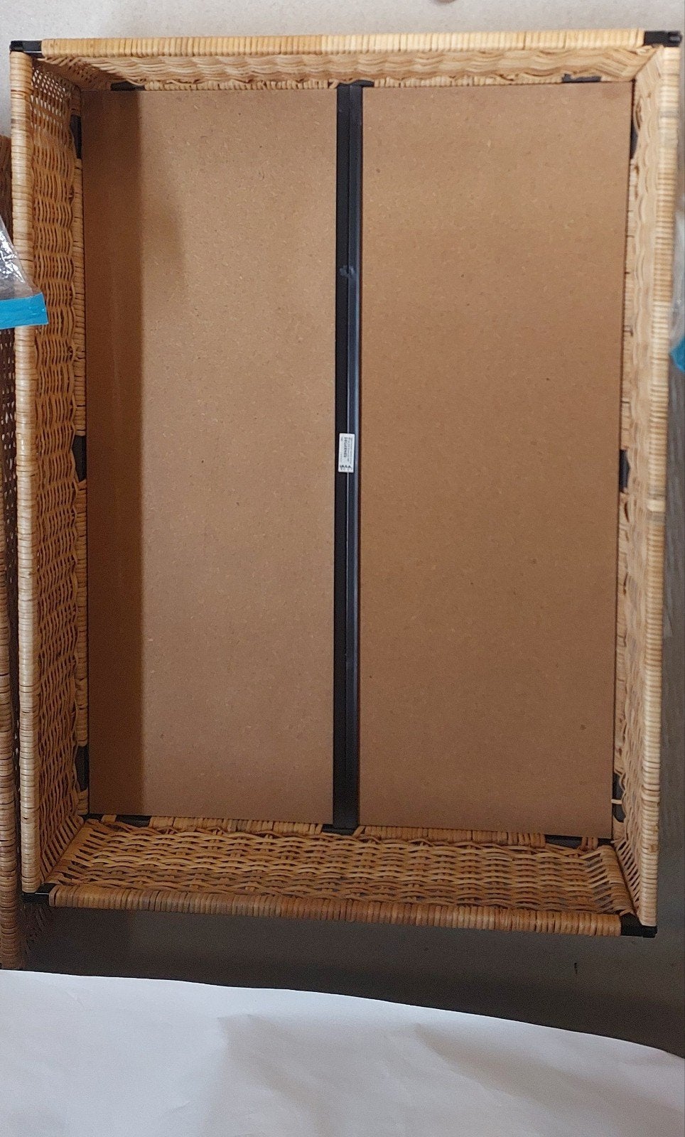 2 set IKEA Degernes rieten mand met linnen zak, Ophalen, Zo goed als nieuw
