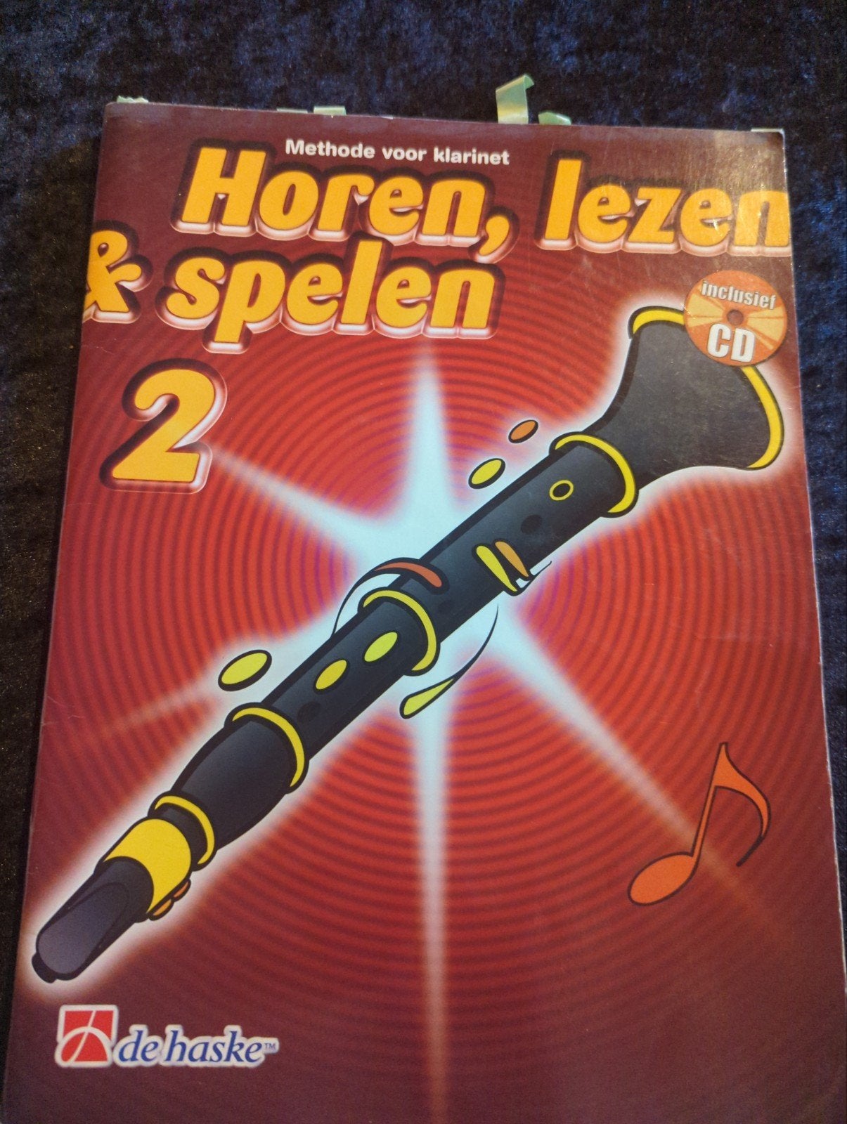 Horen, lezen & spelen 2 - Methode voor klarinet met CD, Ophalen, Gebruikt, Overige genres, Les of Cursus