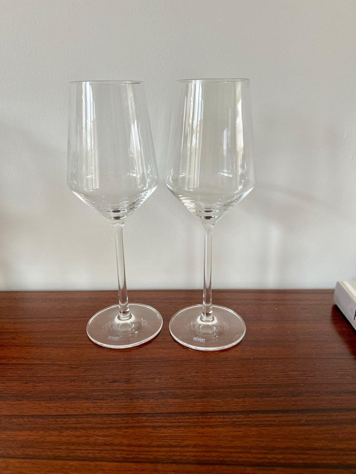 2x Schott Zwiesel Pure Riesling wijnglazen, Ophalen of Verzenden, Gebruikt, Overige typen