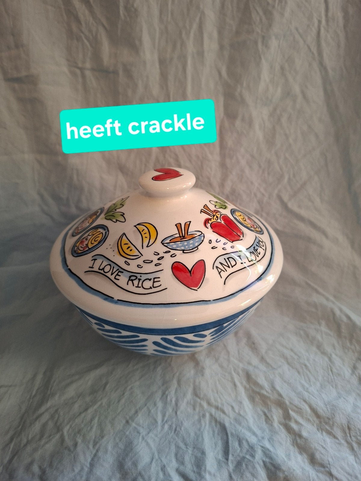 blond Amsterdam asia kommetje, Huis en Inrichting, Keuken | Servies, Ophalen of Verzenden, Gebruikt, Aardewerk, Kom(men)