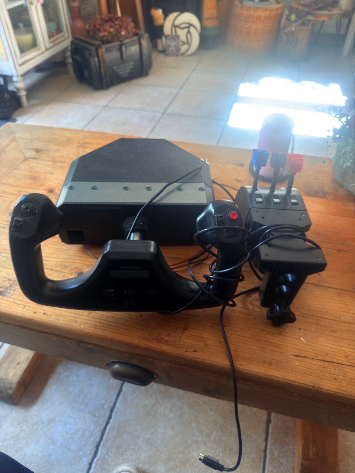 Logitech / Saitek Flight Yoke System, Ophalen, Gebruikt, 1 speler, Racen en Vliegen