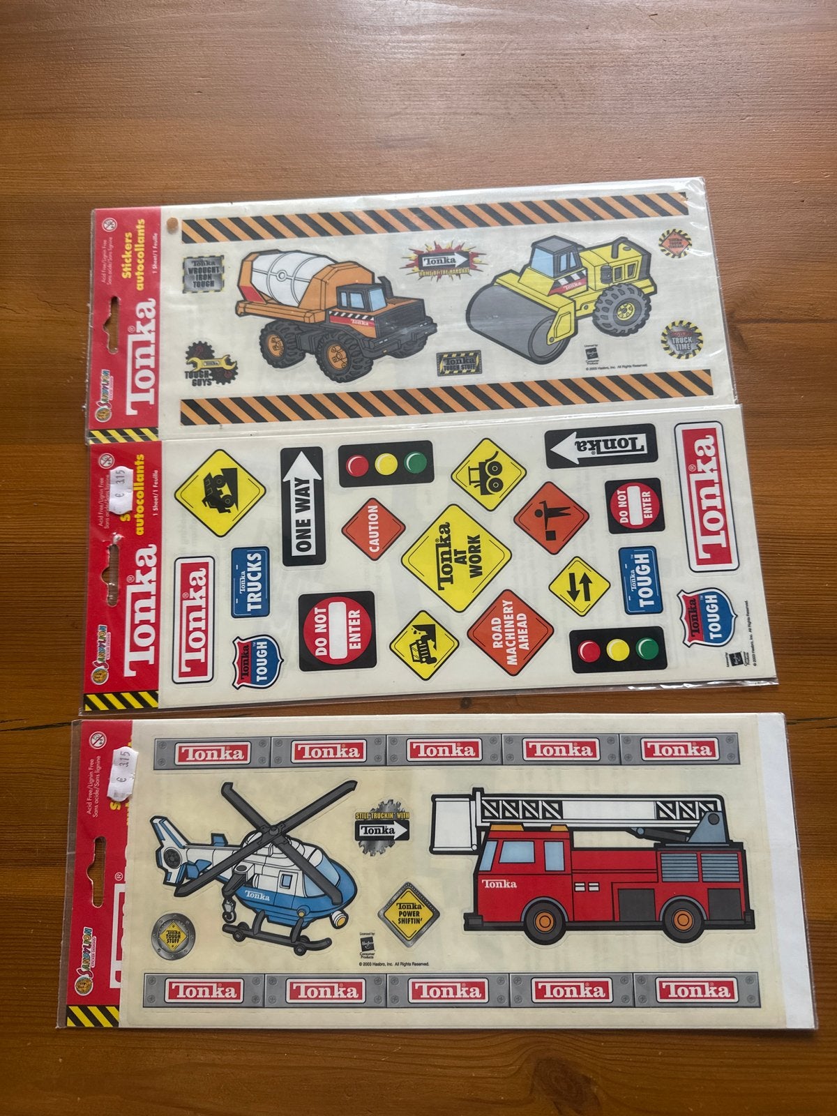 Tonka Stickers Set - Bouwvoertuigen en Verkeersborden, Ophalen of Verzenden, Nieuw, Merk