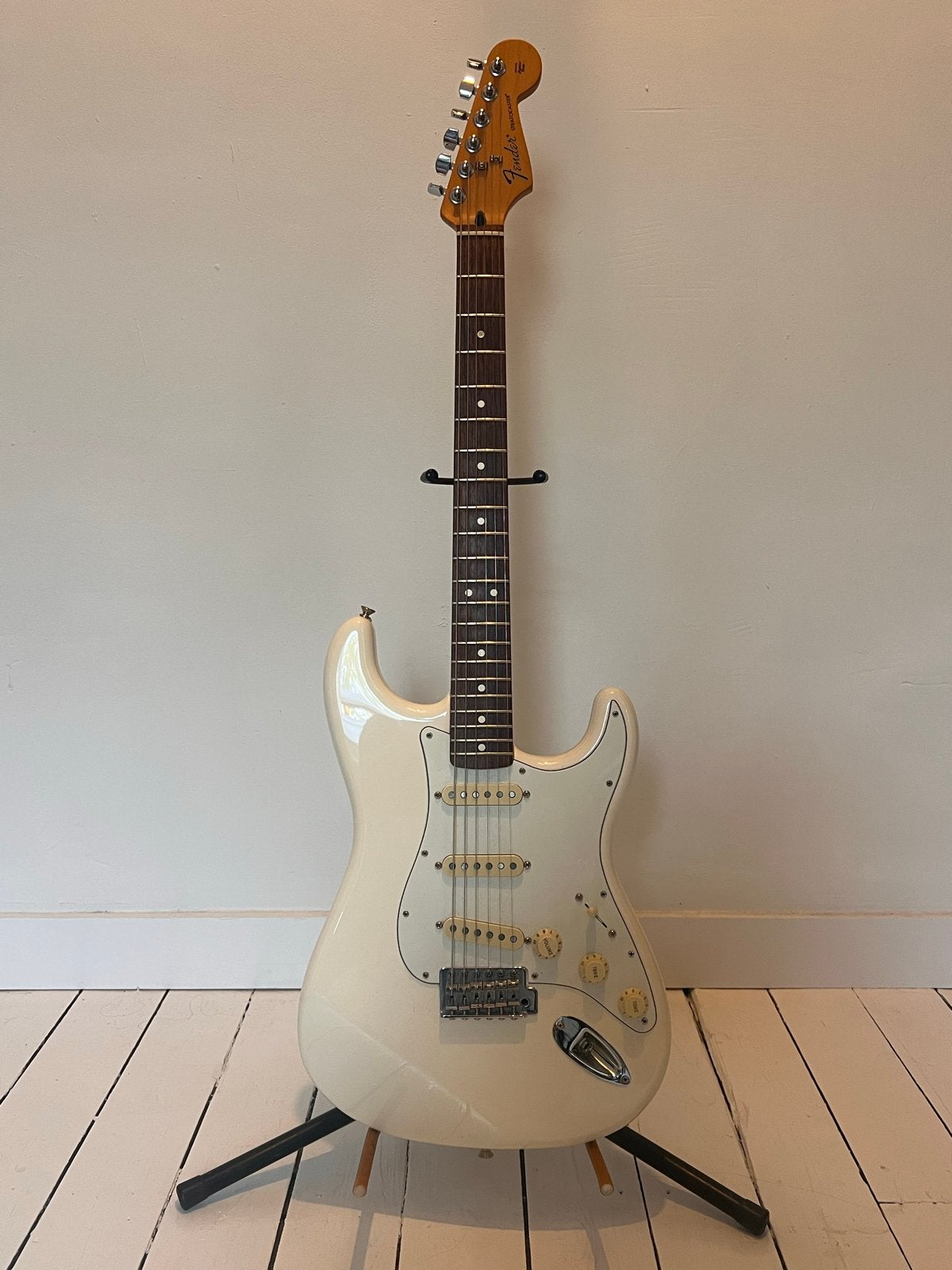 2008 Fender Stratocaster MIM met Customshop Pickups, Ophalen, Zo goed als nieuw, Solid body, Fender