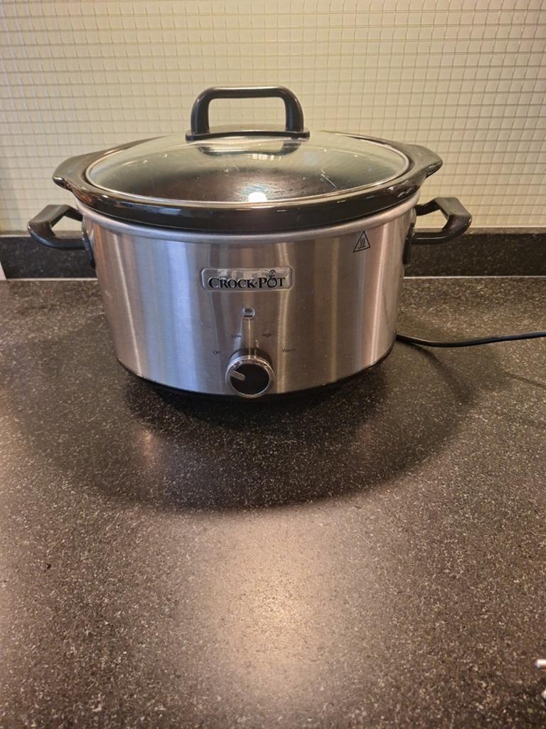 Crock-Pot Slowcooker CSC025X - Zilver, Ophalen of Verzenden, Vaatwasmachinebestendig, Gebruikt