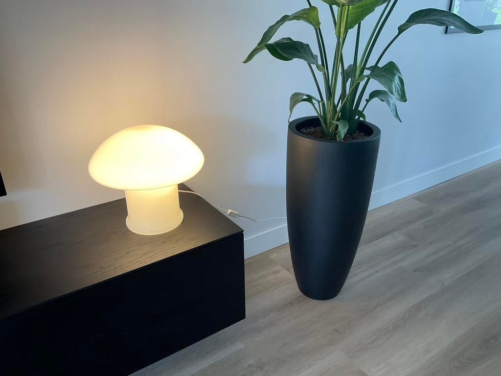 Vetri Murano lamp glas (Italiaans design) paddestoel, Huis en Inrichting, Gebruikt, Ophalen of Verzenden, Glas, Minder dan 50 cm