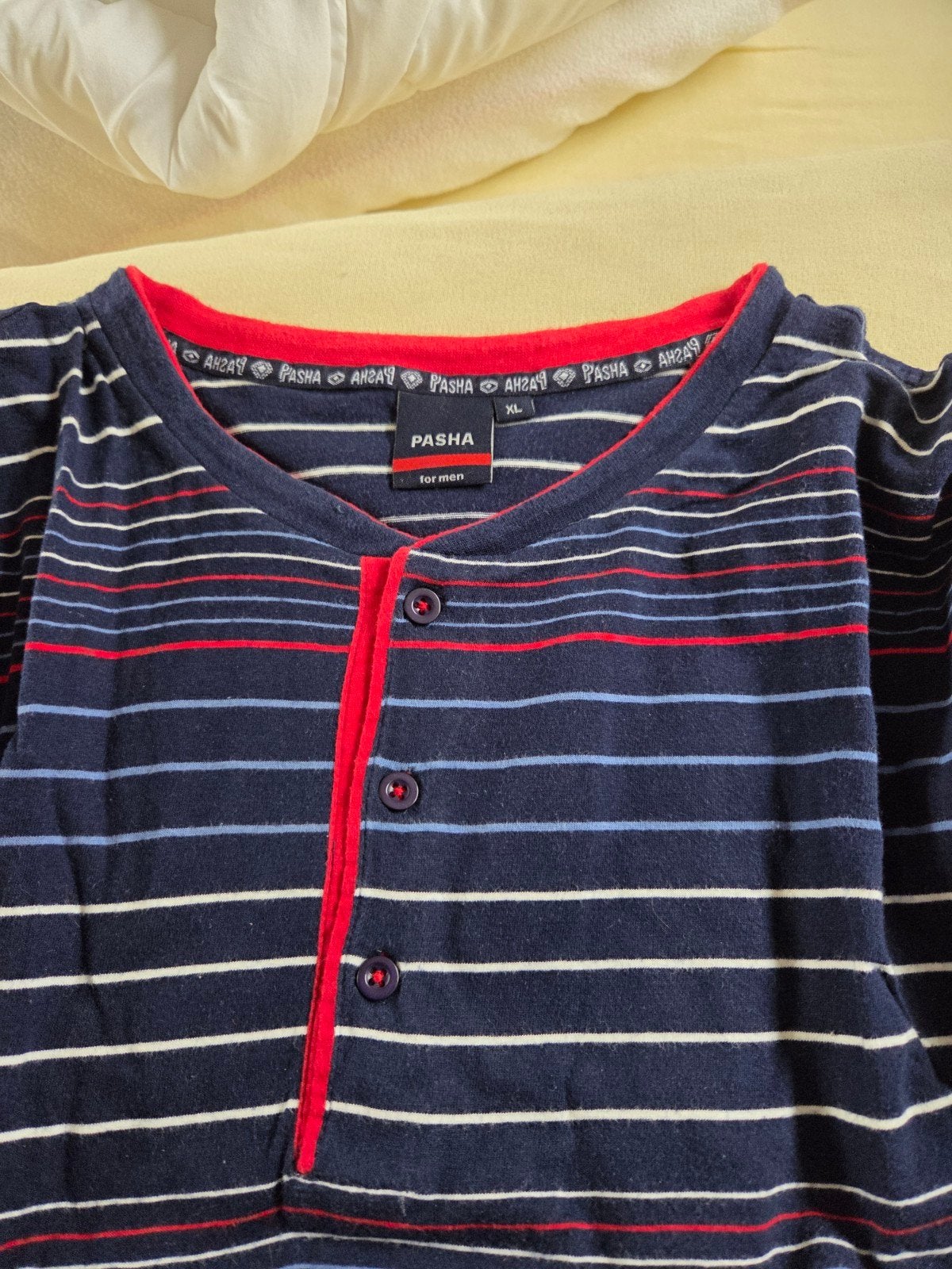 Pasha Heren pyama met strepen - Maat XL, Ophalen of Verzenden, Zo goed als nieuw, Maat 56/58 (XL), Pasha