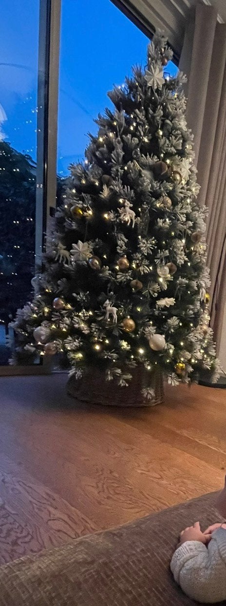 Kunstkerstboom incl. stand, foot cover and original box, Ophalen, Zo goed als nieuw