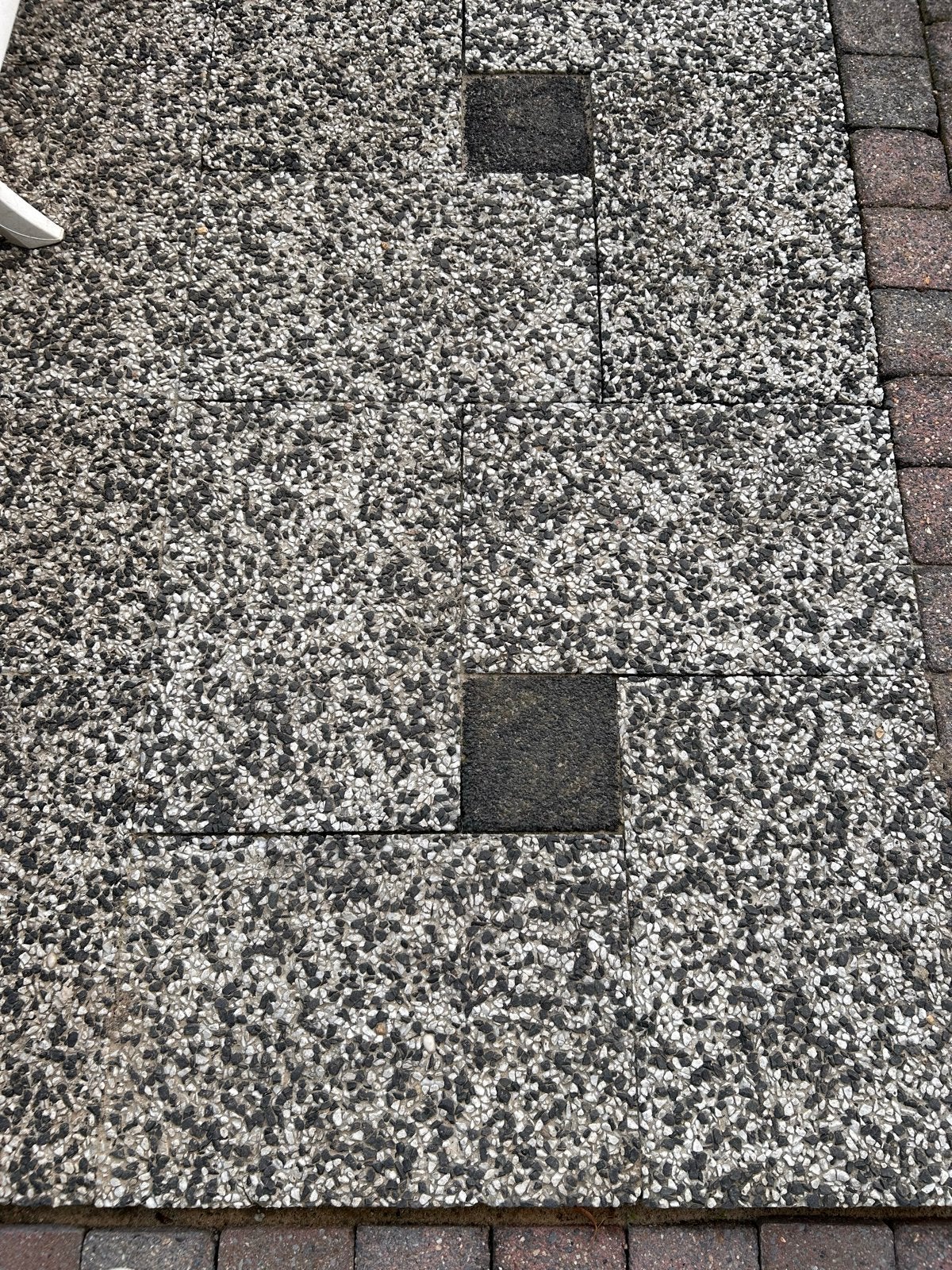 Nette zwart witte 60x40 terrastegels / grindtegels voor tuin, Ophalen, Gebruikt, 10 m² of meer, Beton
