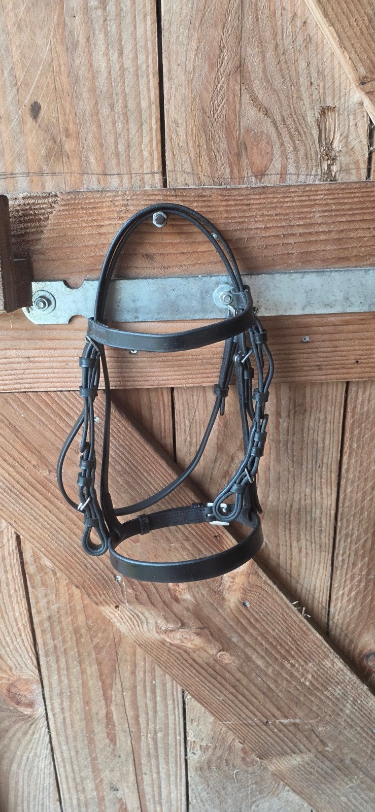 pony hoofdstel fouganza, Dieren en Toebehoren, Hoofdstel, Nieuw, Zwart, Overige merken