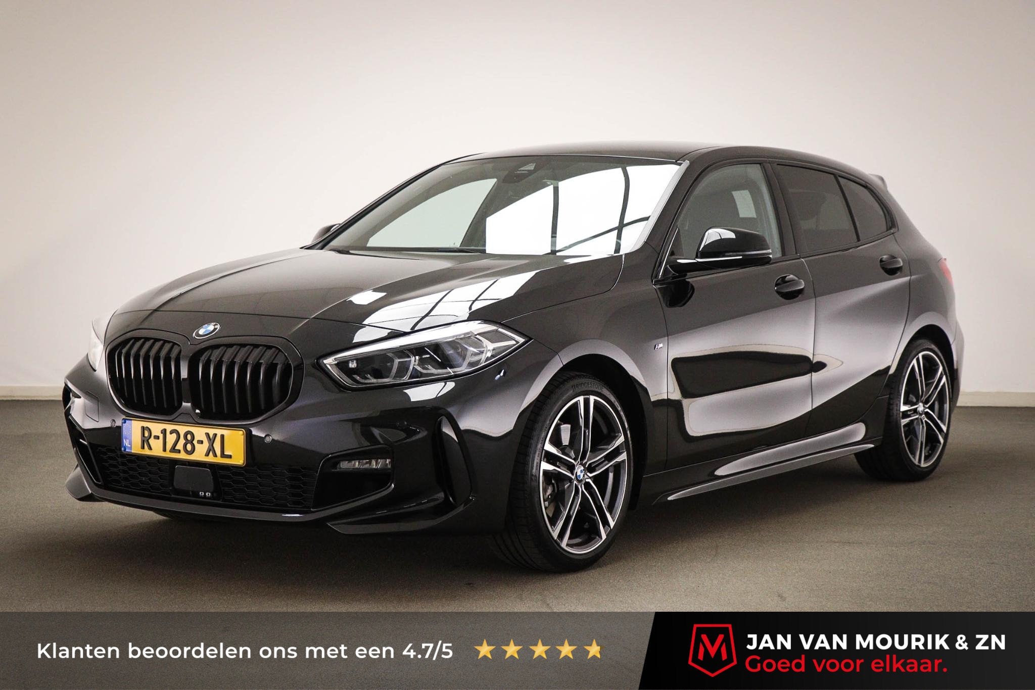 BMW 1-serie 116i M-Sport High Executive | STOELVERWARMING |, Auto's, Gebruikt, Met garantie (alle), Zwart, Leder