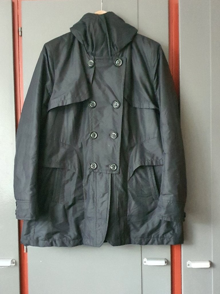Creenstone trenchcoat zwart maat XL luxe jas, Ophalen of Verzenden, Zo goed als nieuw, Maat 46/48 (XL) of groter, Zwart