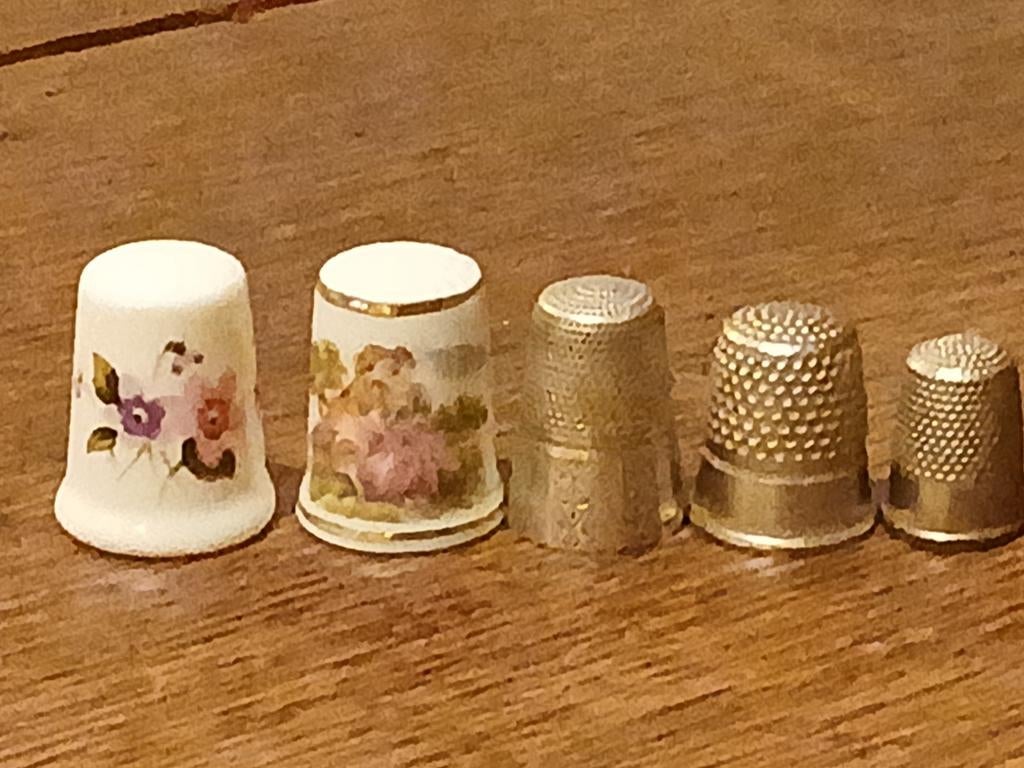 5 VINTAGE VINGERHOEDJES. ALS NIEUW NOG.., Ophalen of Verzenden, Zo goed als nieuw
