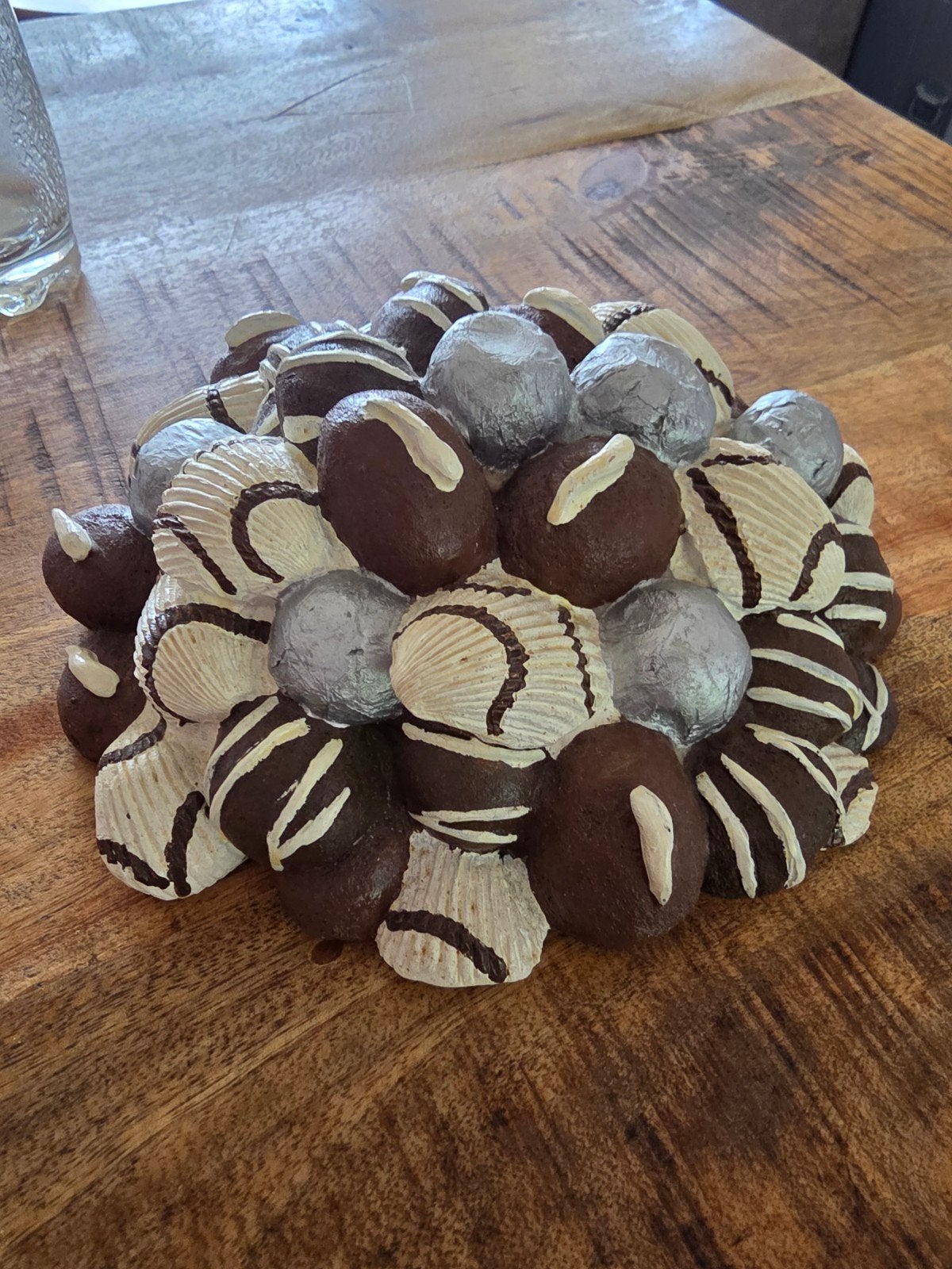 Uniek houten decoratieobject – Bonbons / Chocolade (Trompe-l, Ophalen of Verzenden, Zo goed als nieuw