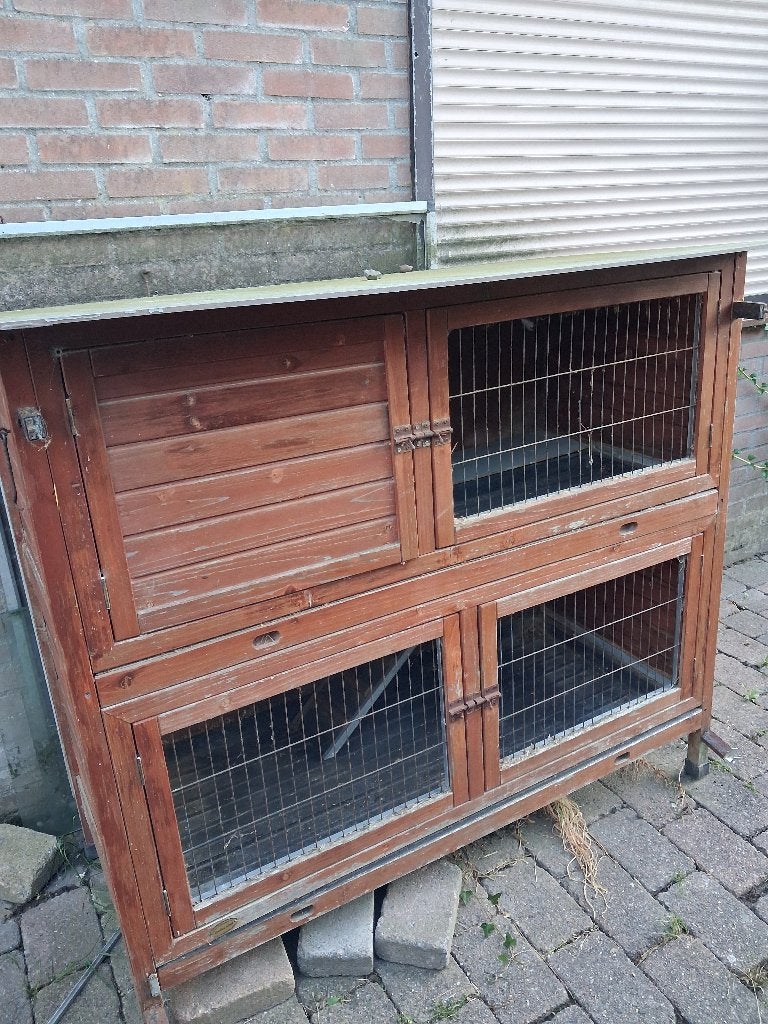 Konijnenhok GRATIS, Ophalen, Gebruikt, 90 cm of meer, Konijn