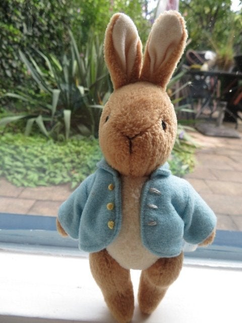 Konijn konijntje Peter Rabbit merk Eden meet ca 20 cm, Konijn, Ophalen of Verzenden, Zo goed als nieuw, Met label