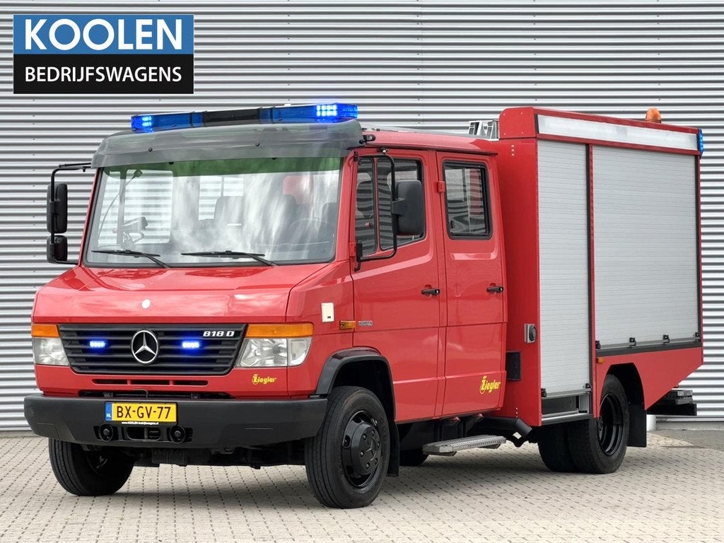 Mercedes-benz 818d Vario Brandweerwagen euro 5 Ziegler NIEUW, Auto's, Euro 5, 7 stoelen, Bedrijf, 177 pk
