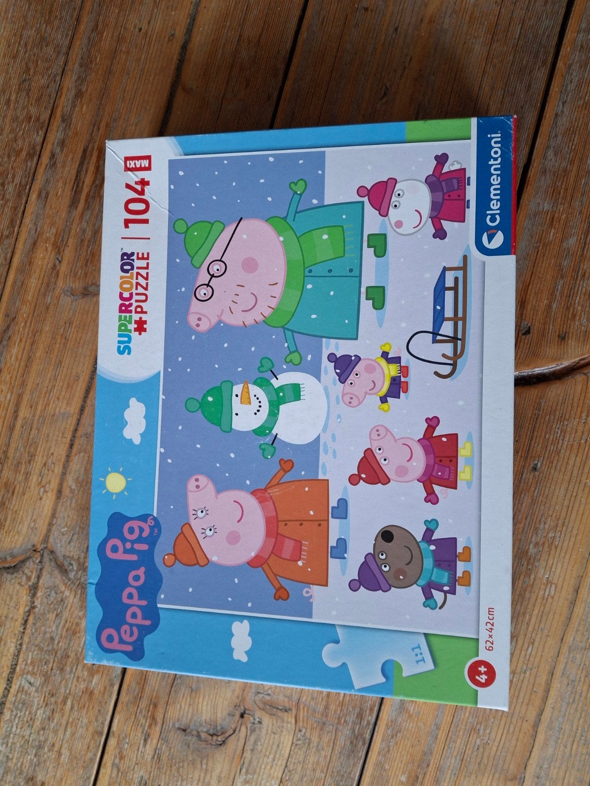 Peppa Pig Supercolor Maxi Puzzel 104 stukjes Clementoni, Ophalen of Verzenden, Meer dan 50 stukjes, Gebruikt, 4 tot 6 jaar