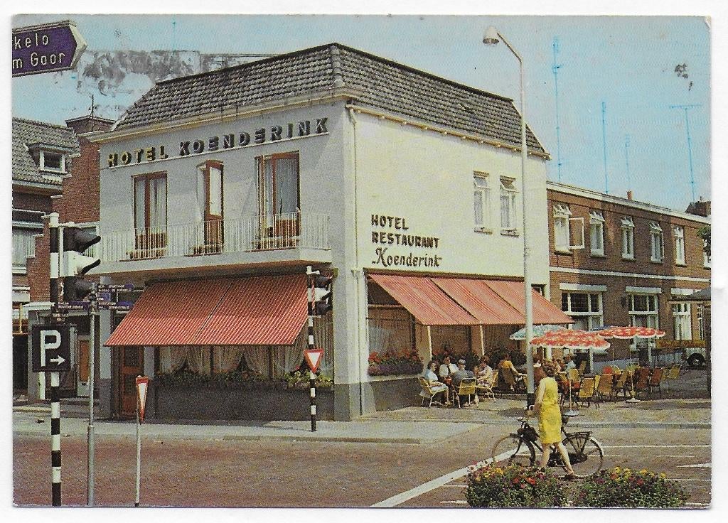 Rijssen Hotel Koenderink Gelopen Ansichtkaart ( B4267 ), Ophalen of Verzenden, 1980 tot heden, Gelopen