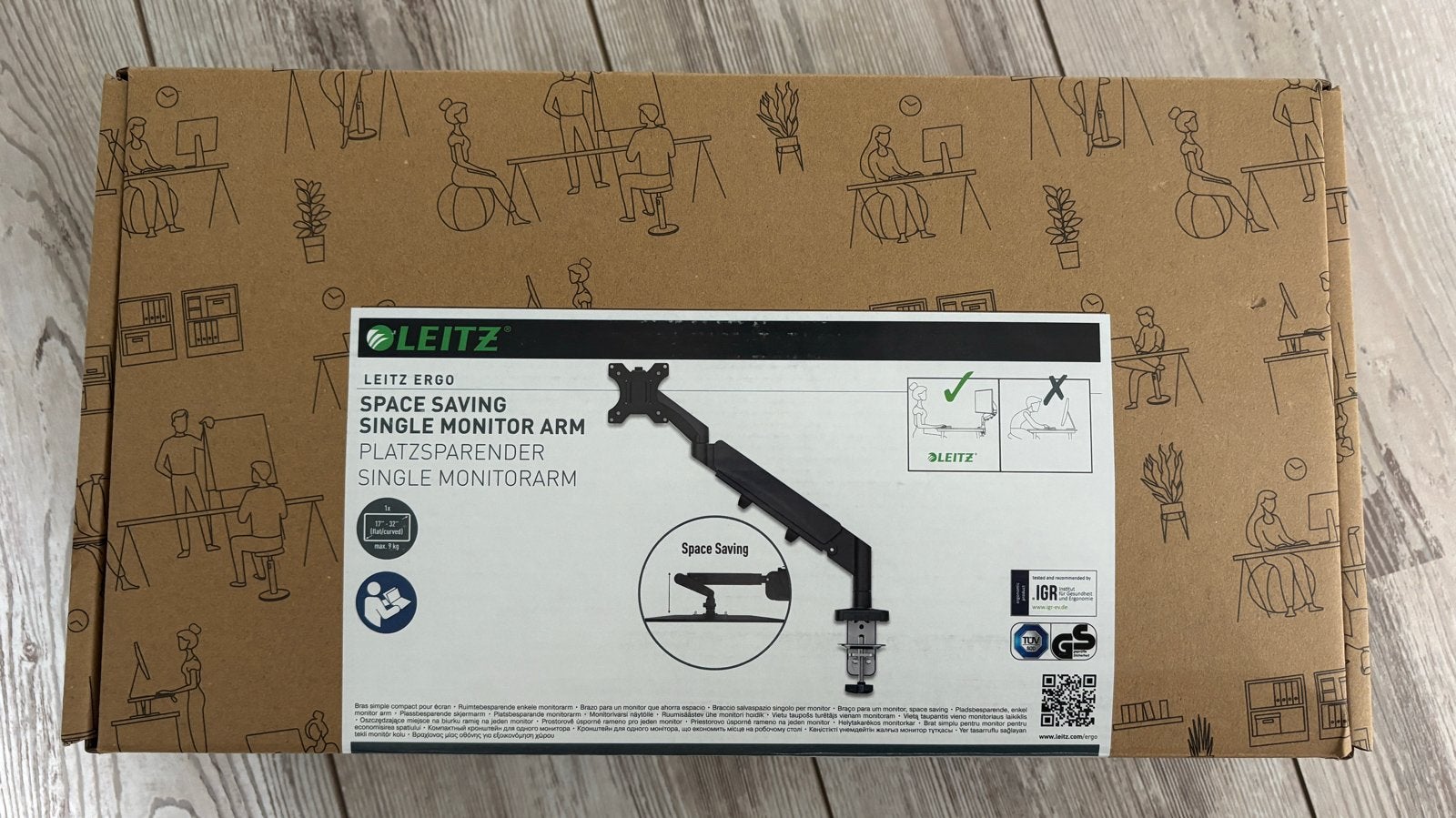 Leitz Ergo Monitorarm - Ruimtebesparend en Ergonomisch, Computers en Software, Laptopstandaarden, Ophalen of Verzenden