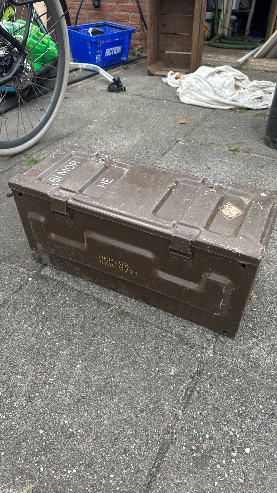 Minitiekist ijzer, Ophalen, Minder dan 50 cm, Gebruikt, 50 tot 100 cm