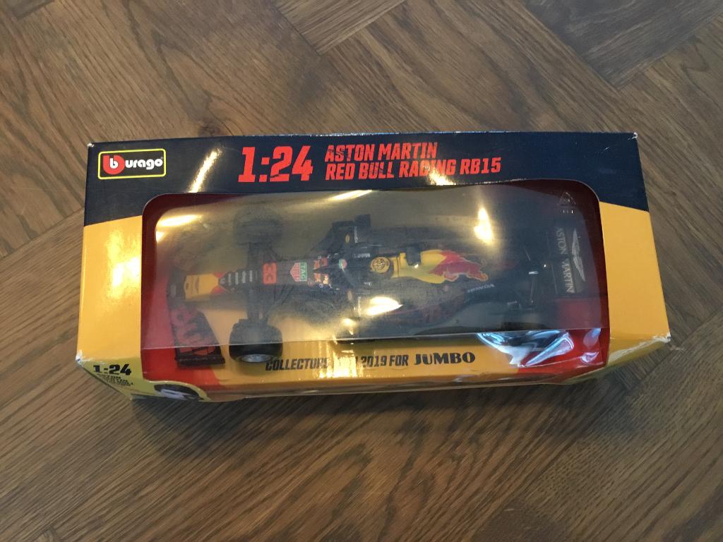 Max Verstappen jumbo 2019 doos 7, Hobby en Vrije tijd, Modelauto's | 1:24, Ophalen of Verzenden, Zo goed als nieuw, Auto, Bburago