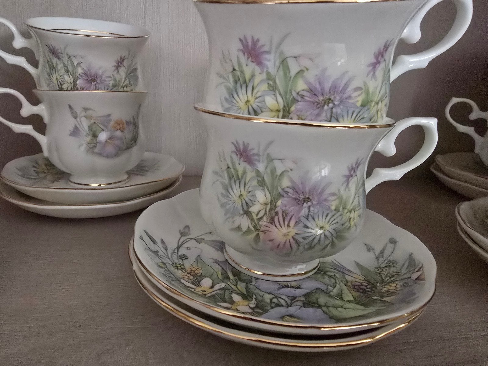Cambridge Garden Collection Koffiekoppen en Schotels, Ophalen of Verzenden, Zo goed als nieuw, Overige stijlen, Kop(pen) en/of Schotel(s)