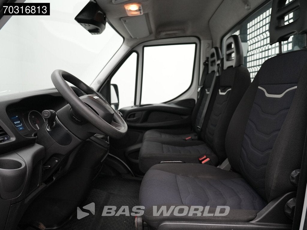 Iveco Daily 35C14 Open Laadbak Dubbellucht 3,5t Trekhaak Air, Auto's, Bestelauto's, Stof, Euro 6, Iveco, Wit
