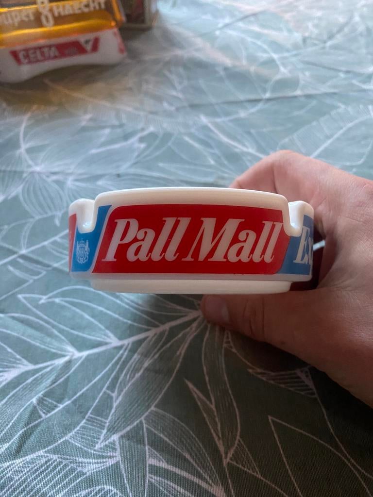 Pall Mall Export sigaretten vintage reclame asbak, Verzamelen, Ophalen of Verzenden, Zo goed als nieuw, Asbak