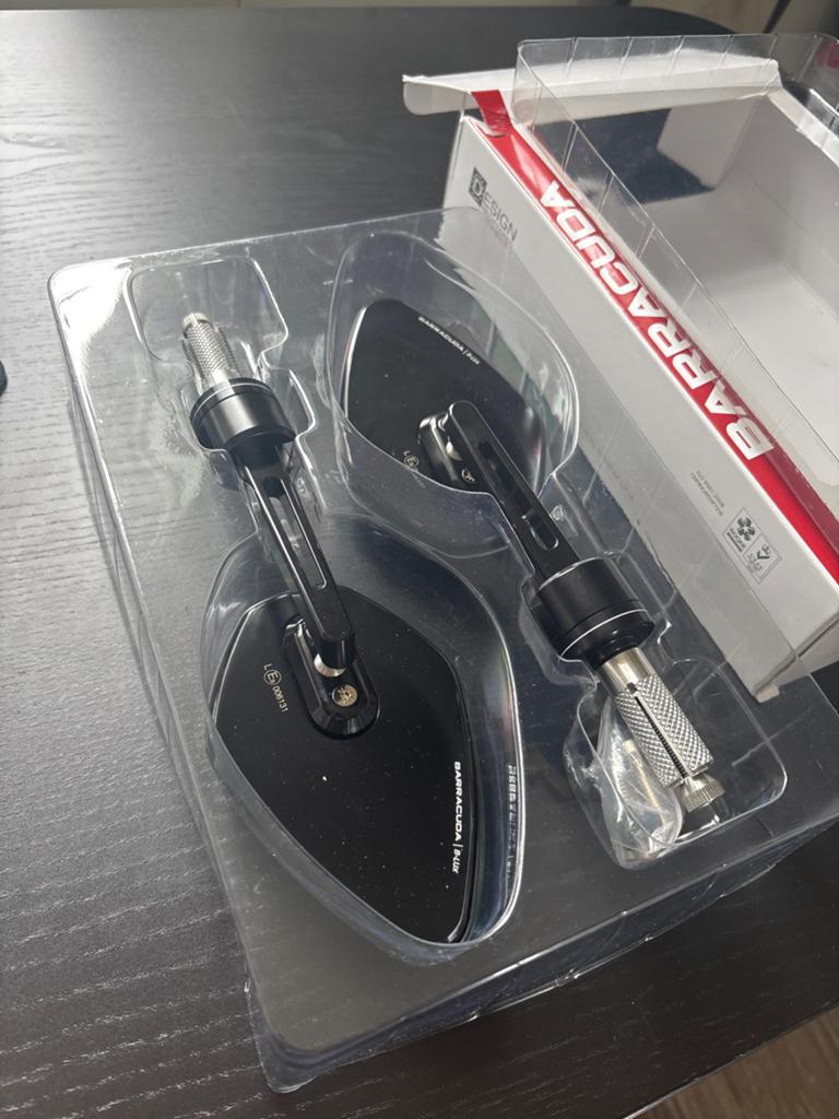 Barracuda Skin-X bar end Motorfiets Spiegels - Nieuw in doos, Ophalen of Verzenden, Nieuw