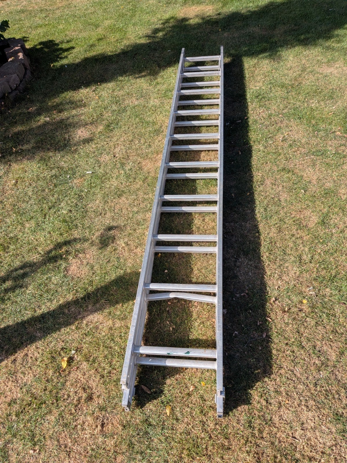 Gebruikte tweedelige ladder, Ophalen