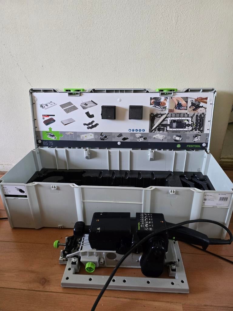 Festool BS 75 Bandschuurmachine - Krachtig en Compleet, Doe-het-zelf en Verbouw, Gereedschap | Schuurmachines, Ophalen of Verzenden