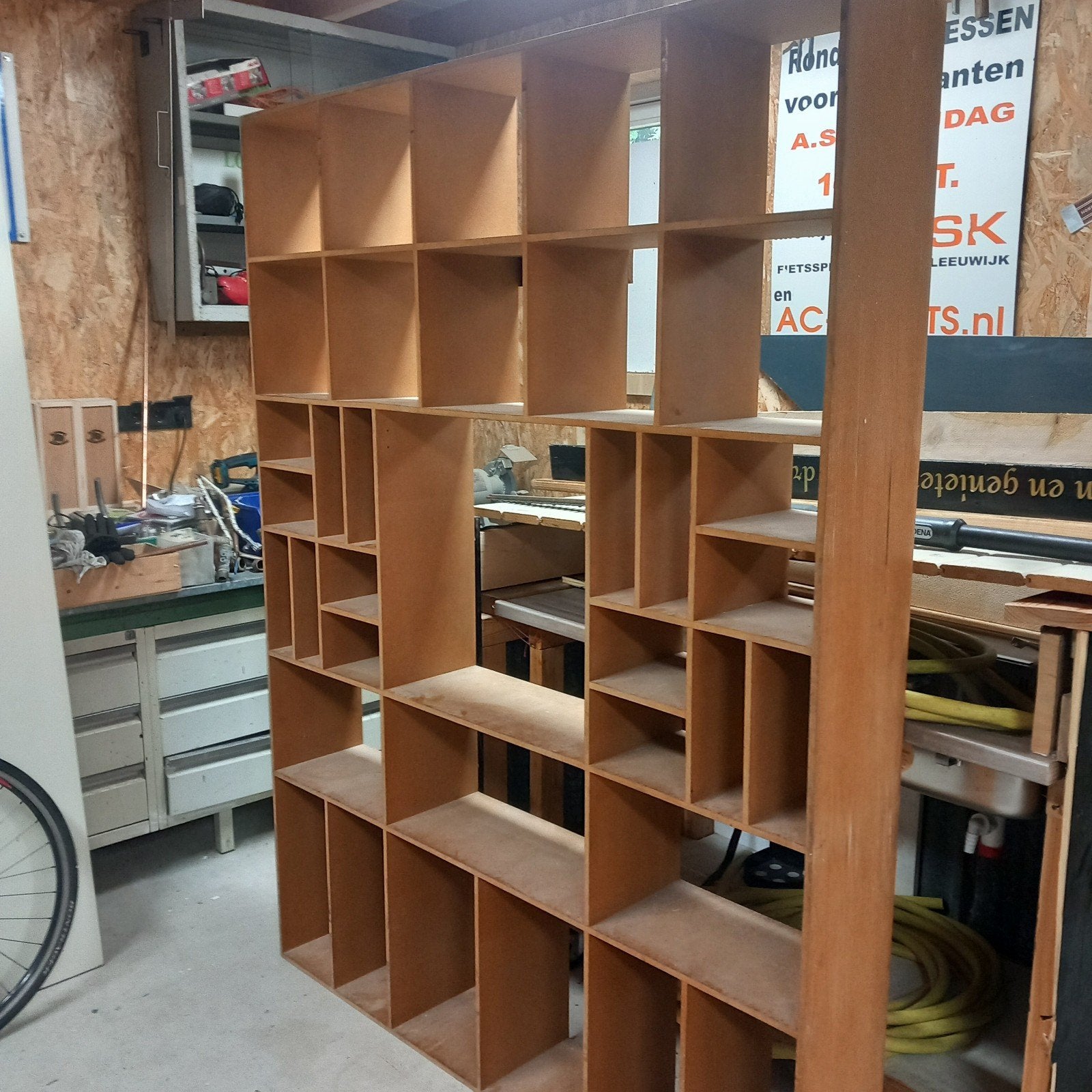 MDF Roomdivider/Kast - 193x147x25 cm, Ophalen, Gebruikt, 100 tot 150 cm, Minder dan 25 cm