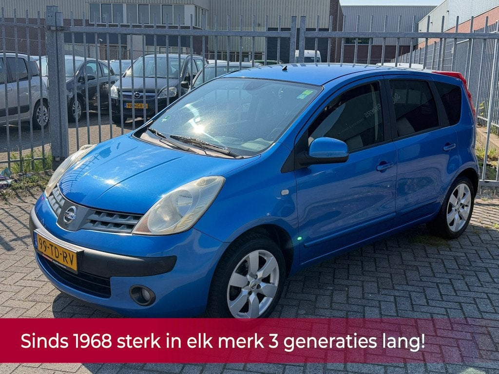 Nissan Note 1.6 First Note 5 deurs hoge instap! NL AUTO NAP!, Auto's, Nissan, Voorwielaandrijving, Gebruikt, Zwart, 4 cilinders