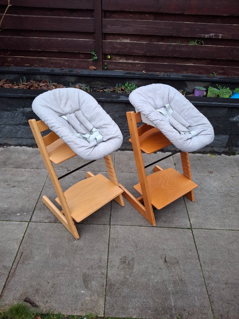 Stokke Tripp Trapp kinderstoel, newborn sets, babysets, etc., Ophalen of Verzenden, Gebruikt, Meegroeistoel, Aanschuifbaar
