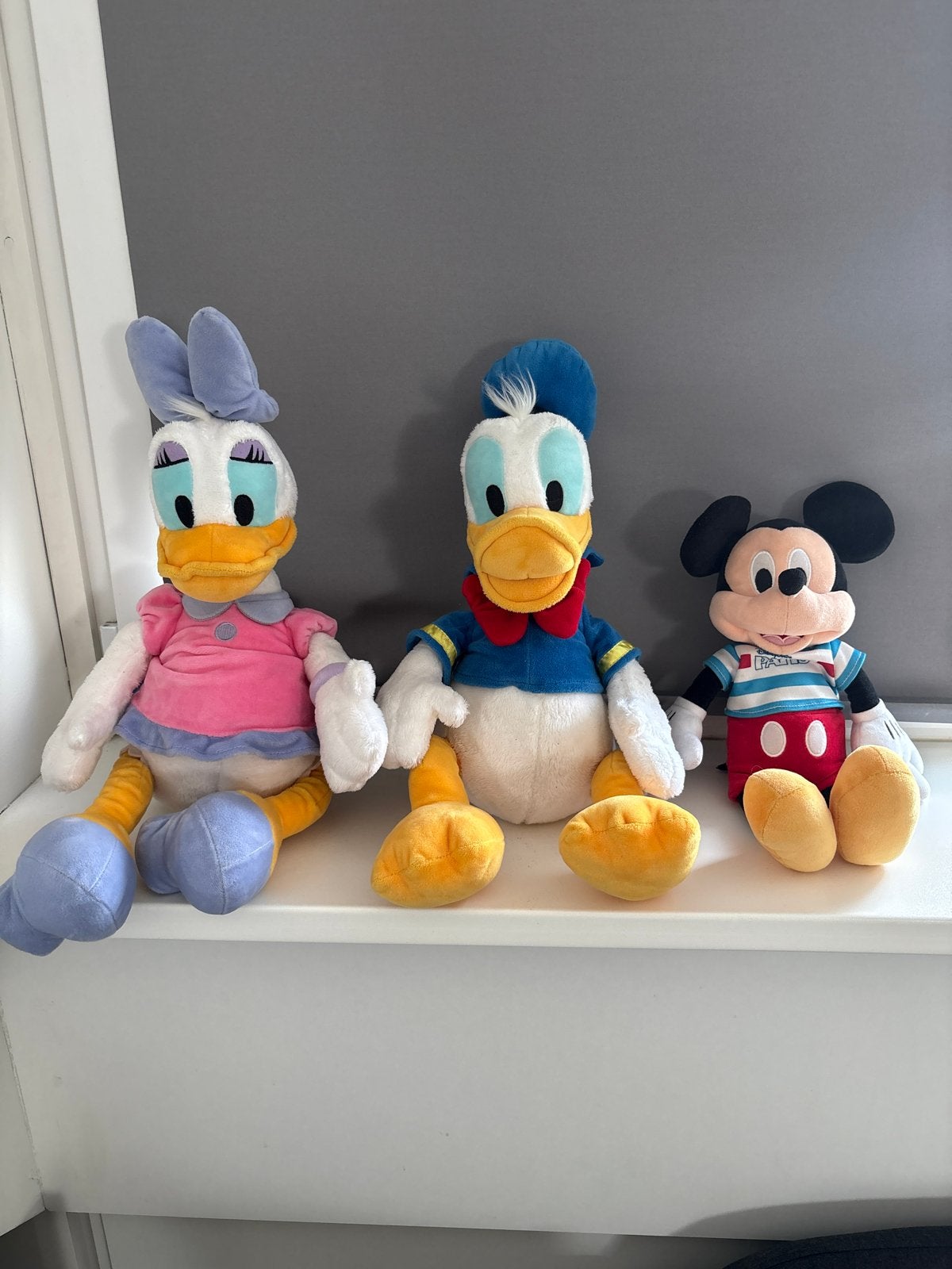 Disney knuffels - Mickey, Donald en Katrien Duck, Disney, Ophalen of Verzenden, Zo goed als nieuw, Middelgroot (20 tot 80 cm)