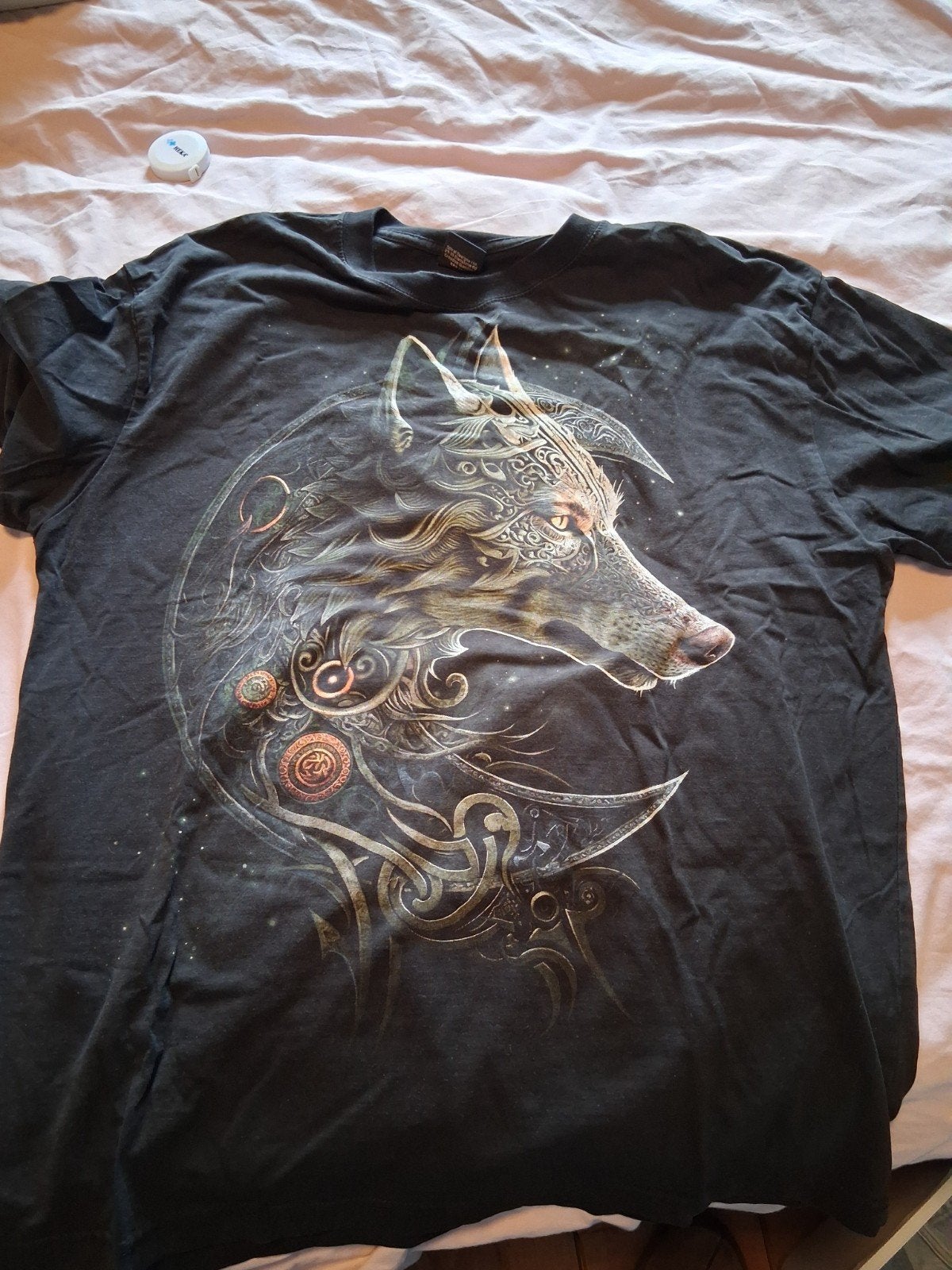 Spiral Direct T-shirt met wolfprint - XXL, Zwart, Overige maten, Ophalen of Verzenden, Zo goed als nieuw