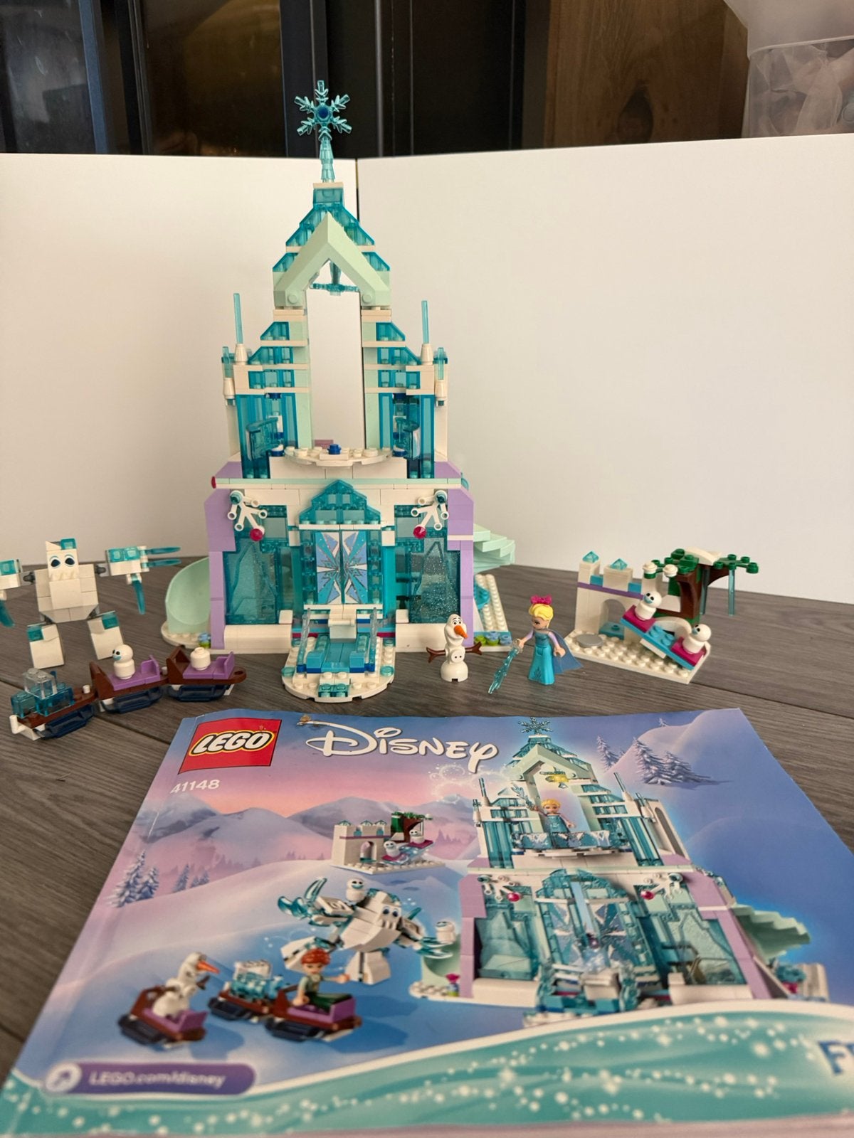 Groot LEGO Disney Frozen pakket – Elsa IJspaleis, Gebruikt, Lego, Ophalen of Verzenden, Disney