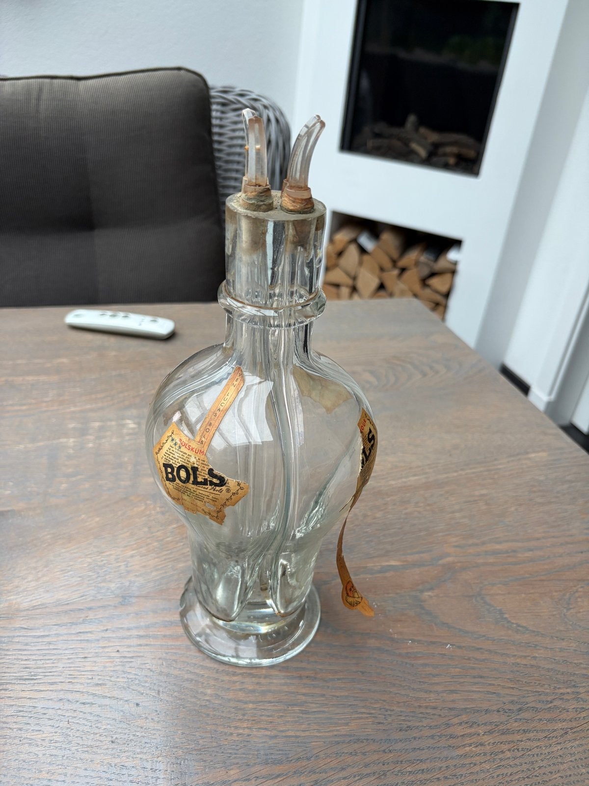 Vintage Bols Likeurfles - 4 Compartimenten, Ophalen