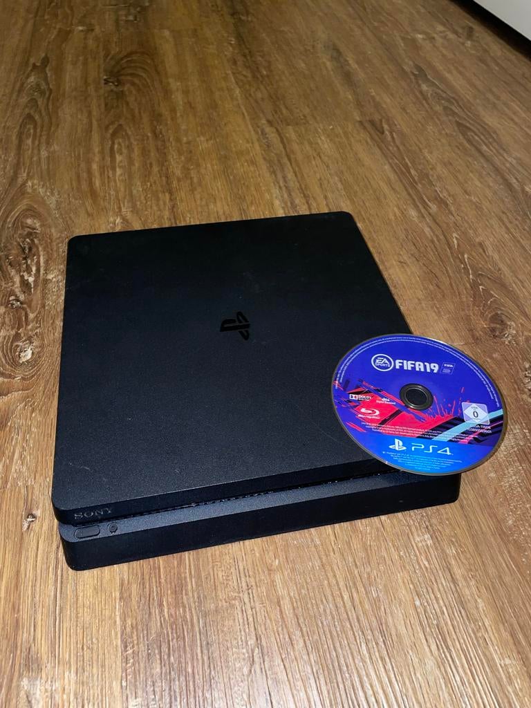 Playstation 4 Slim 1TB met FIFA 19, Ophalen of Verzenden, Zonder controller, 1 TB, Slim
