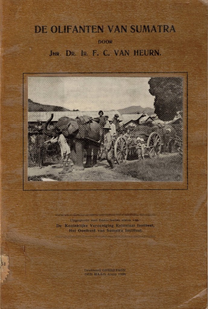 De olifanten van Sumatra - F.C. van Heurn, Boeken, Gelezen, Ophalen of Verzenden, F.C. van Heurn, Overige onderwerpen