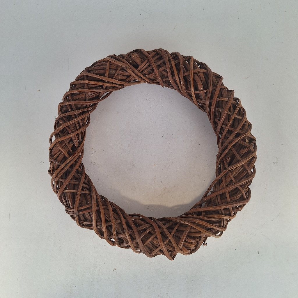 Rotan krans - Decoratieve krans van natuurlijk materiaal, 30 cm, Krans, Ophalen of Verzenden, Zo goed als nieuw