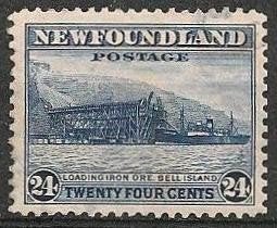 Schip uit Newfoundland No.191 C O. ADV. no.1 W., Postzegels en Munten, Verzenden, Gestempeld, Overige thema's