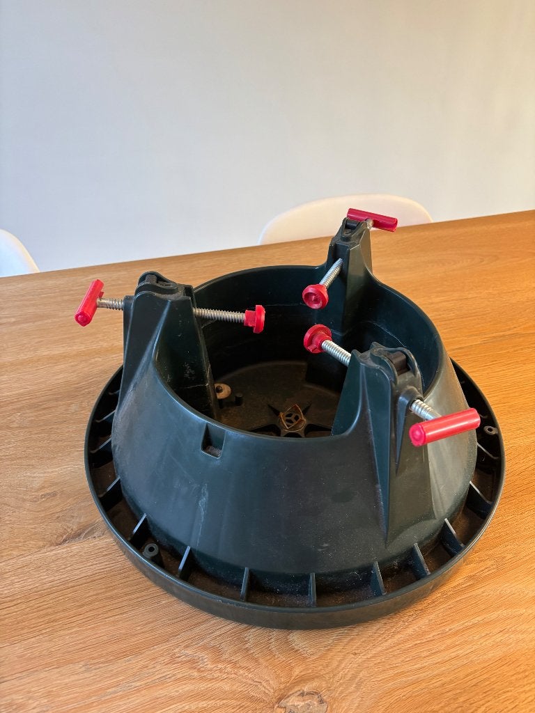 Kerstboomvoet, Ophalen, Gebruikt