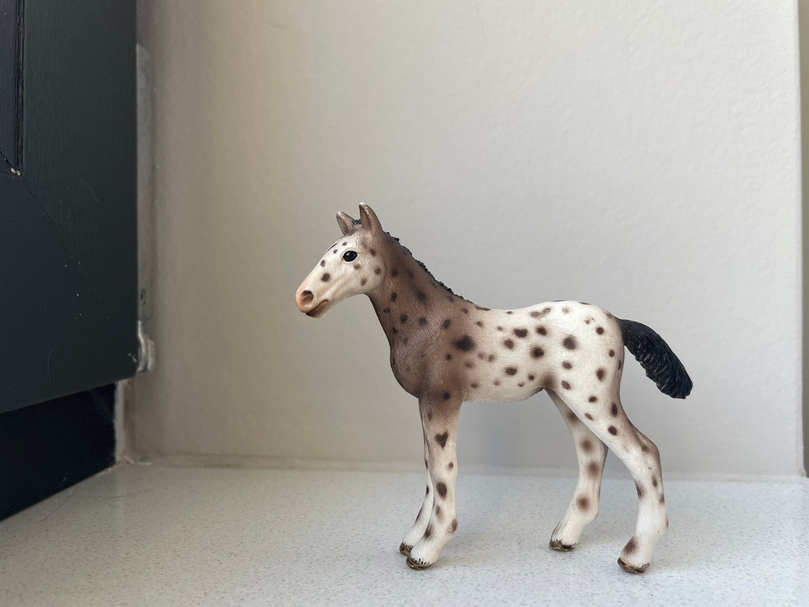 Schleich knabstrupper veulen, Verzenden, Zo goed als nieuw, Paard, Beeldje of Figuurtje