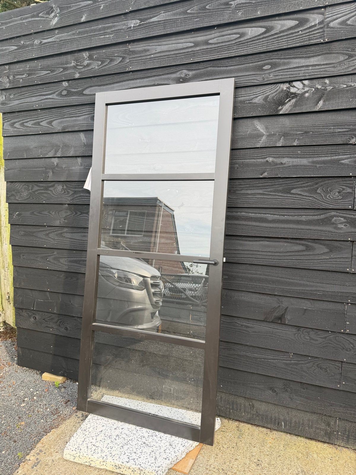 Stompe deur Weekamp 211-93 met glas, Ophalen, Gebruikt, 80 tot 100 cm, Binnendeur