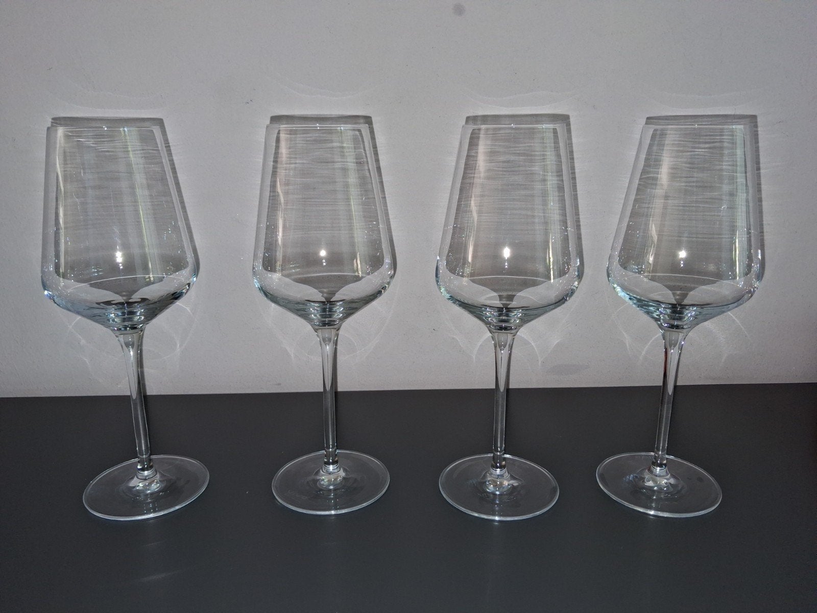 Vivo albert heijn glazen wijnglazen wit witte wijn 4x, Glas of Glazen, Ophalen of Verzenden, Modern, Glas